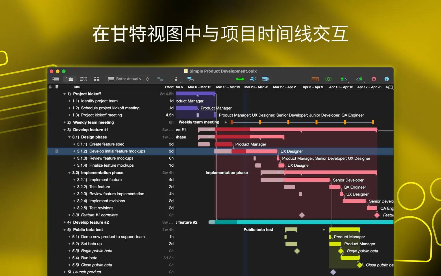 OmniPlan Pro 4 For Mac v4.8.1 强大的项目管理器中文版